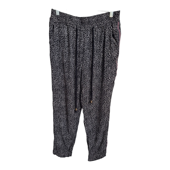 Anthropologie Ett Twa Floral Lounge Jogger Pants With Side Stripe - Size Small - Picture 5 of 10